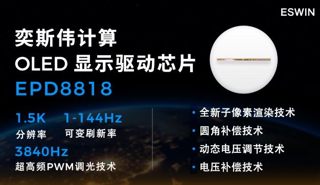 奕斯偉計算EPD8818：榮耀100的低功耗驅動芯片